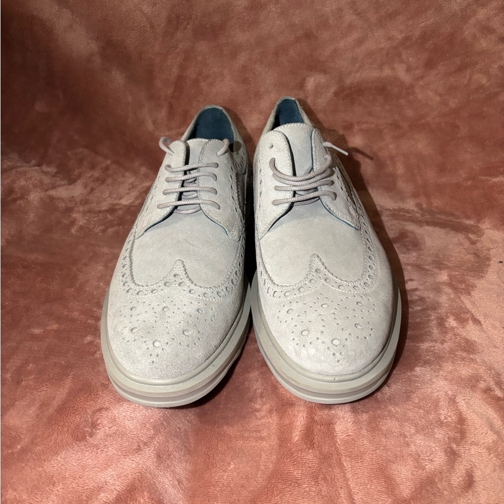 Mark Nason Light Gray Oxfords
